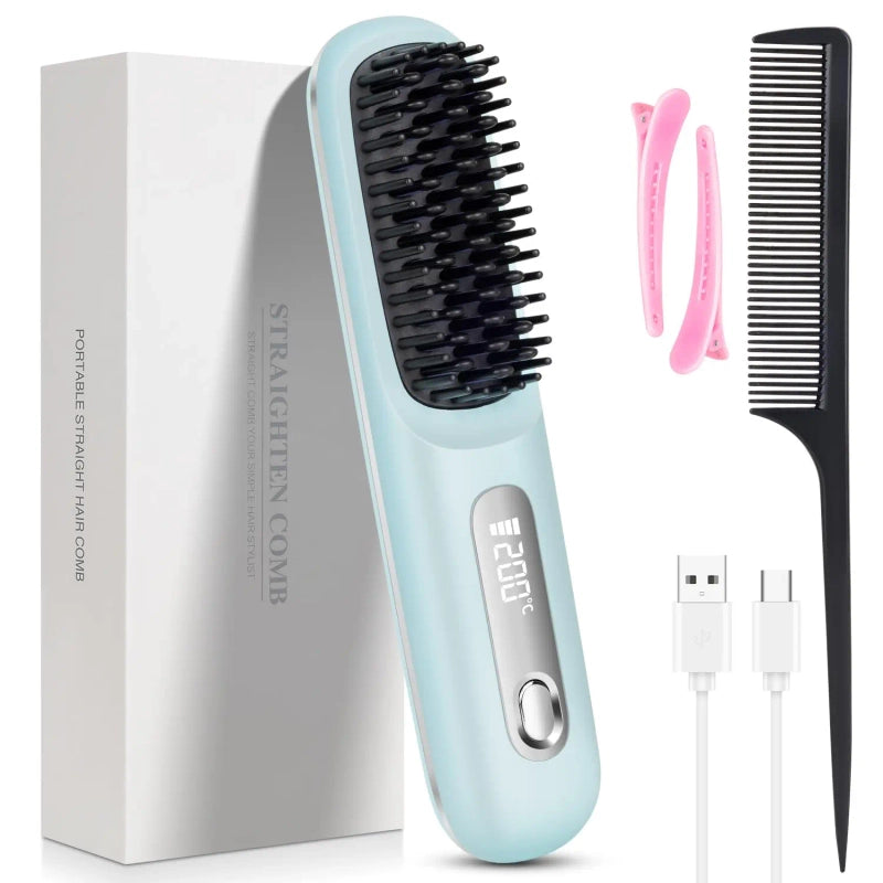 Brosse Lissante USB - Coiffure rapide