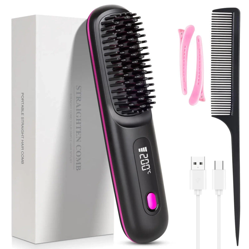 Brosse Lissante USB - Coiffure rapide